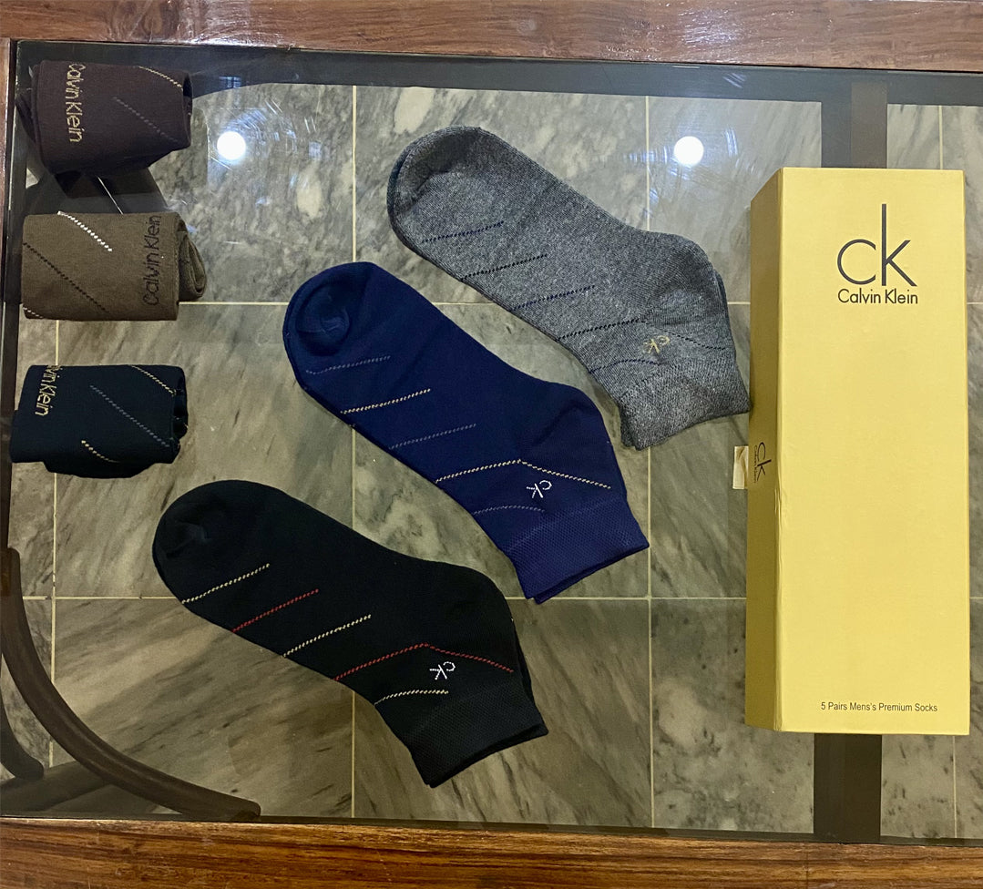 C-K Pack of 6 Gift Pack Half Ankle with Unique Pattern (Pack of 6)