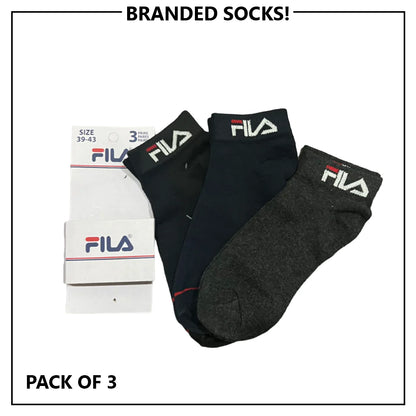 F-L-A Branded Ankle Socks Pack of 3