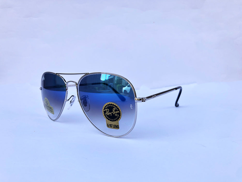 Ray Ban Multi Coated Glasses with G-15 Scratchless Lens and ALuminium Metal Frame M-120