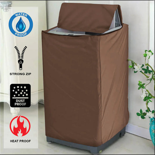 Washing machine Cover 100% Water Proof Brown Color