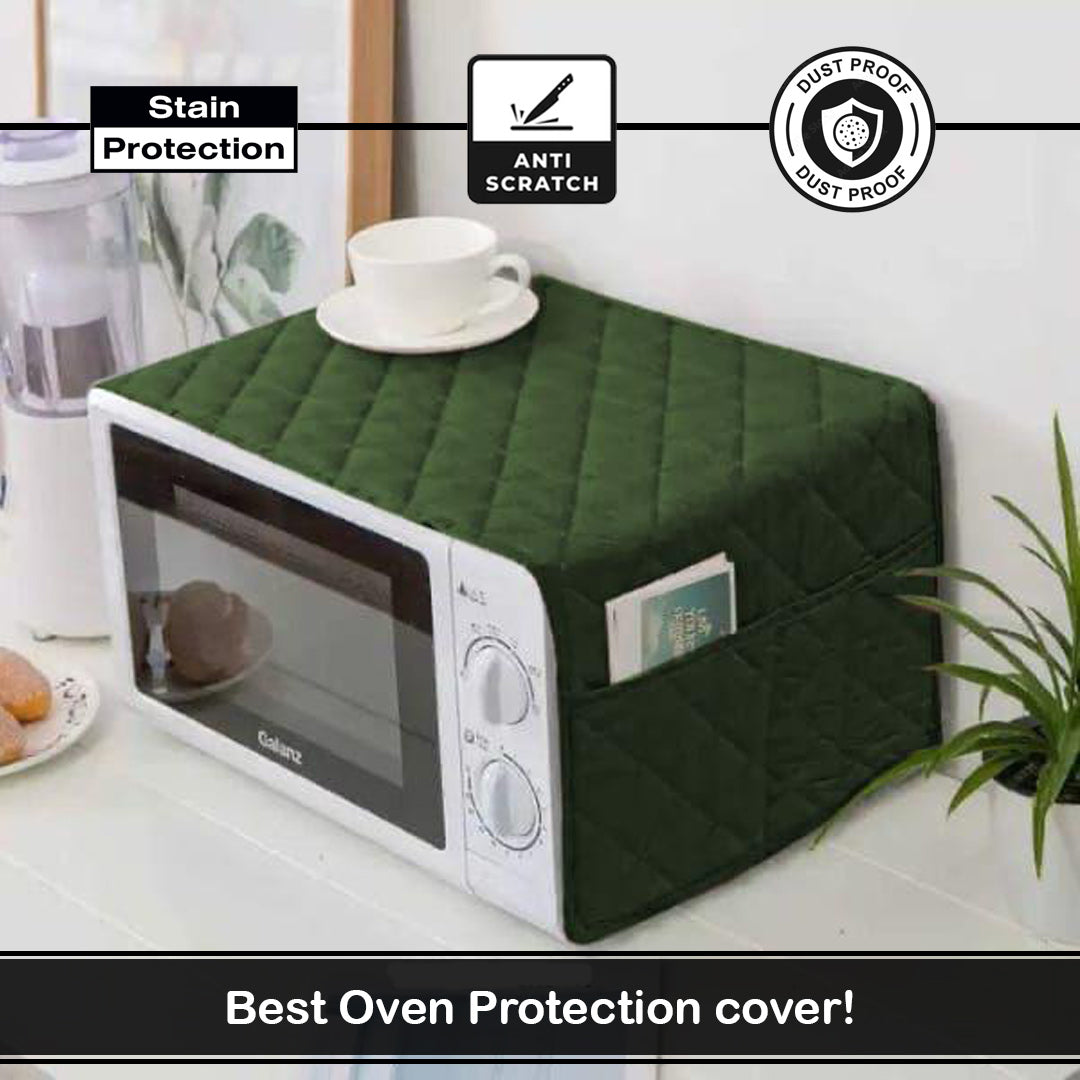 Dust Proof Quilted Cotton Oven over (green Color)