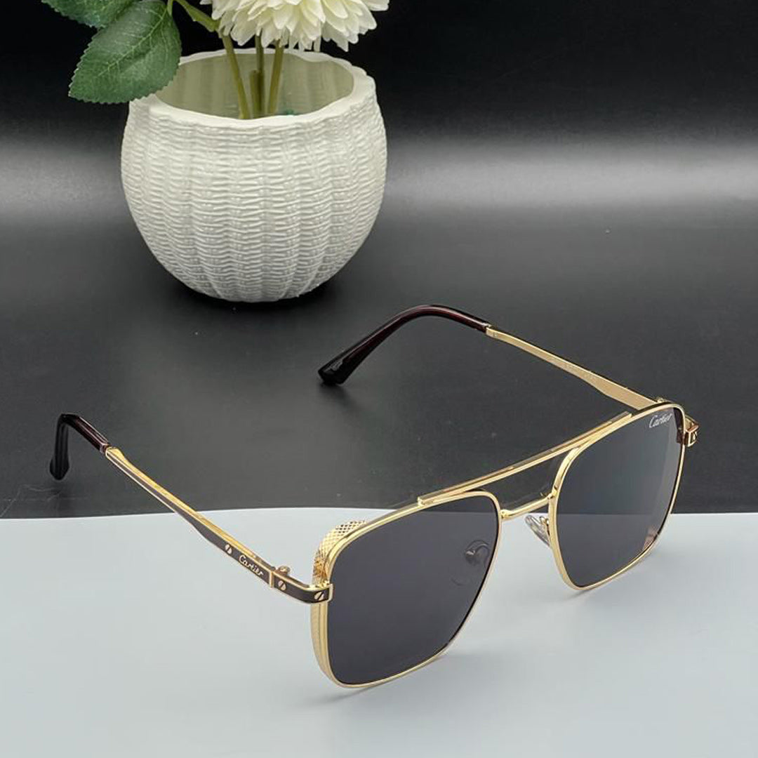 Cartier Gold frame All Black Stylish Glasses G-2