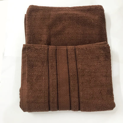 Brown Strip Cotton Bath Towel GT-004 (L)