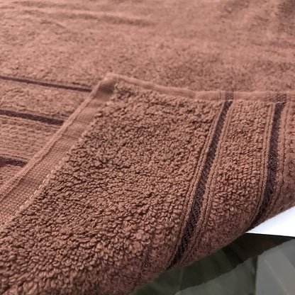 Brown Strip Cotton Bath Towel GT-004 (L)