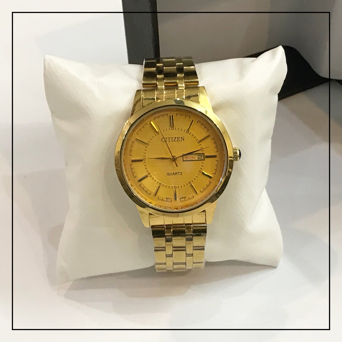 Citiz-en Watch Golden Color Date and Day Option Watch