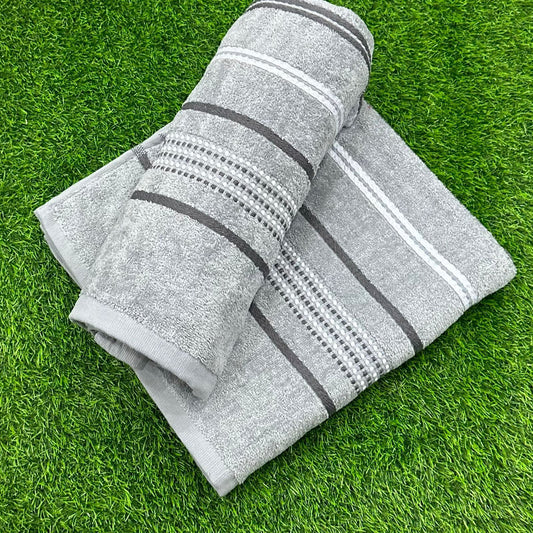 Zero Twist Towel Bath size pack of 2 with stripes