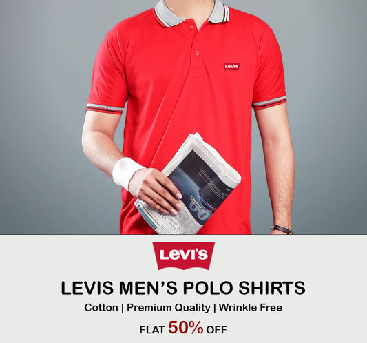 LVS Mens Red Polo Shirt